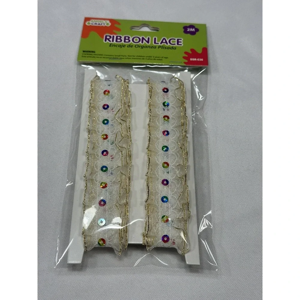 angels crafts ribbon lace‎ 2 m OFF WHITE